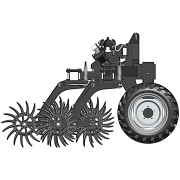 Sapa rotativa ALP CBM-31w 6.2 m cu cadrul rabatabil si roti de sprijin